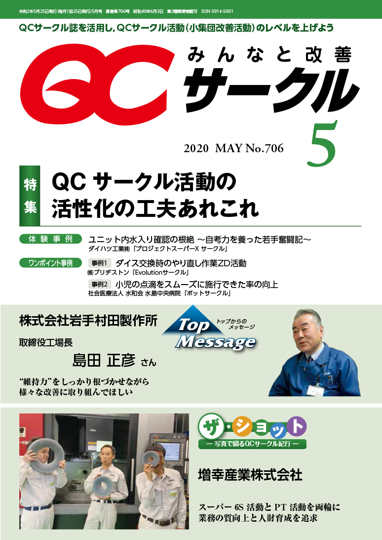 月刊「ＱＣサークル」誌2020年5月号