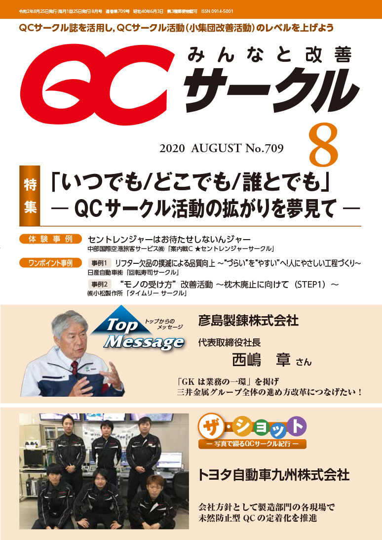 月刊「ＱＣサークル」誌2020年8月号